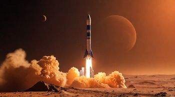 Blue Origin запустила ракету с космическими аппаратами на миссию к Марсу.