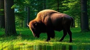 Лесной бизон занесен в Красную книгу Якутии